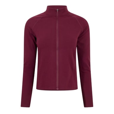 Gym King - "Luxe" Trainingsjacke für Damen, Durchgehender Reißverschluss (Feige)