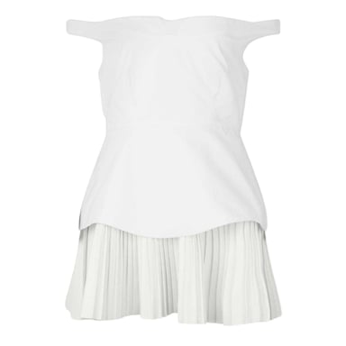 Odd Muse - "Exclusive No.1" Minikleid für Damen, Schulterfrei (Weiß)