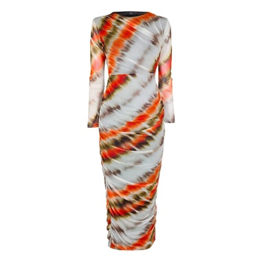 AX Paris - Bodycon Kleid für Damen, Netzmaterial (Cremefarbe)