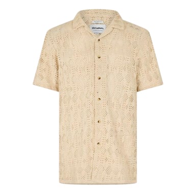 Threadbare - "Rackes" Hemd für Herren, kurzärmlig (Ecru)
