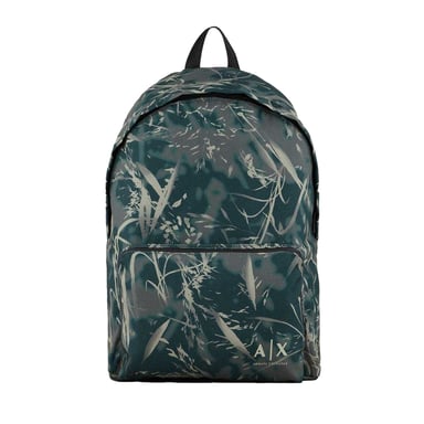 Armani Exchange - Rucksack, Rundum bedruckt (Grün)