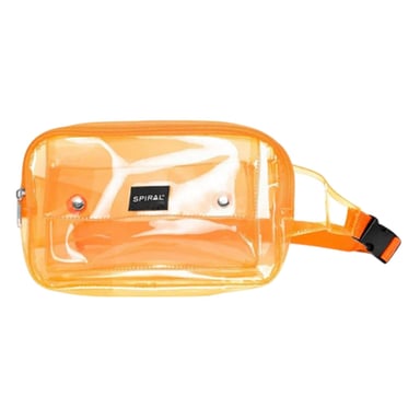 Spiral - Gürteltasche, Transparent (Orange)