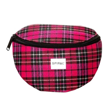 Spiral - Gürteltasche, Karo, Polyester (Pink)