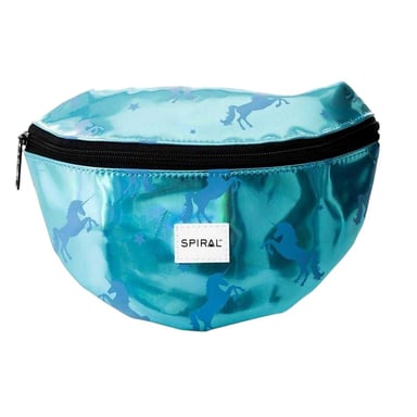 Spiral - Gürteltasche, Einhorn (Blau)