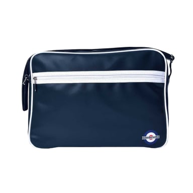 Lambretta - "Mod" Reisetasche, Retro, Kunststoff (Marine/Weiß)