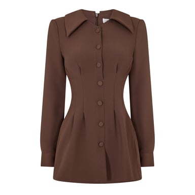 Odd Muse - Minikleid für Damen, Satin (Braunrot)