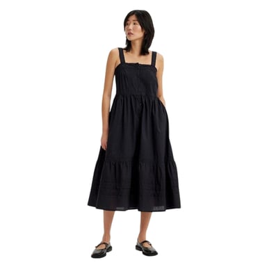 Levis - Midikleid für Damen, Eckiger Ausschnitt, Ärmellos (Kaviar)