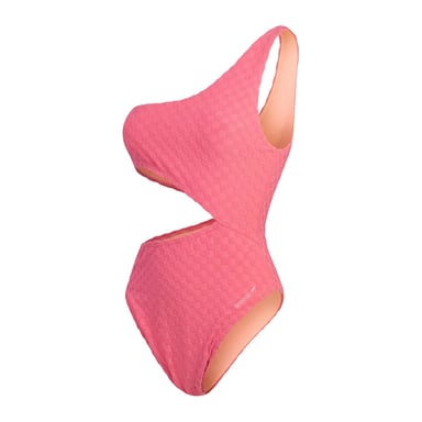 Speedo - Badeanzug für Damen, Ausschnitt, Strukturiert (Hellrosa)