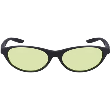 Nike - "Retro E" Oval-Sonnenbrille für Herren/Damen Unisex (Mattschwarz/Volt Farbe)