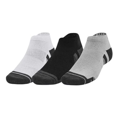 Under Armour - "Performance Tech" Knöchelsocken für Herren/Damen Unisex (3er-Pack) (Schwarz/Grau/Weiß)