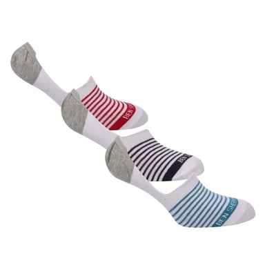 Ben Sherman - Liner Socken für Herren, Baumwollmischung (3er-Pack) (Weiß)