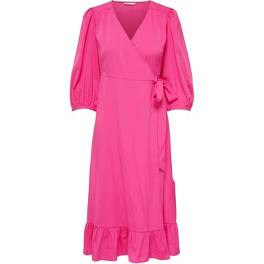 Only - "Olivia" Wickelkleid für Damen (Fuchsia Lila)