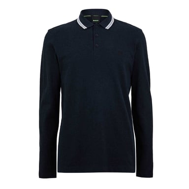 Boss - "Plisy" Poloshirt für Herren, Langärmlig (Marine)