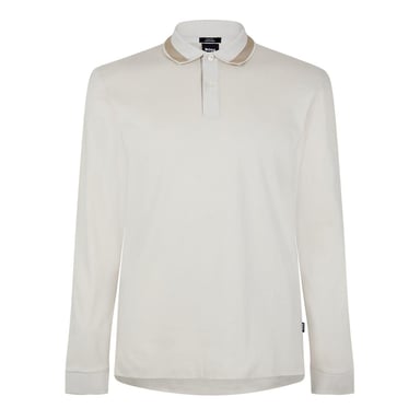 Boss - Poloshirt für Herren, Regulär, Langärmlig (Weiß)