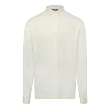 Boss - "Pado 110" Poloshirt für Herren, Langärmlig (Weiß)