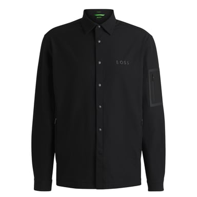 Boss - "B Lite" Hemdjacke für Herren, Snap , Langärmlig (Schwarz)