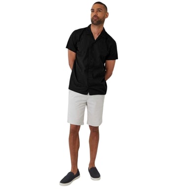 Threadbare - "Maples" Hemd für Herren, Regulär (Schwarz)