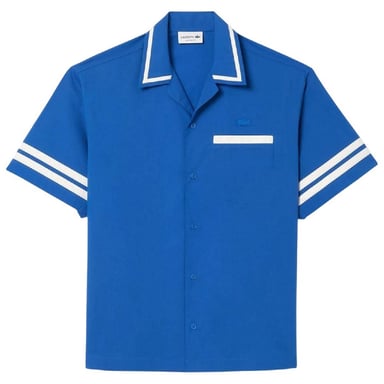 Lacoste - Hemd für Herren, Baumwolltwill, leger (Blau)