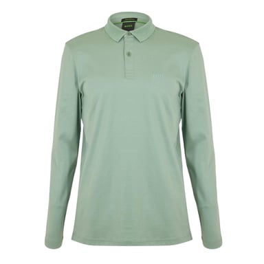 Boss - "Pirol" Poloshirt für Herren, Langärmlig (Grün)