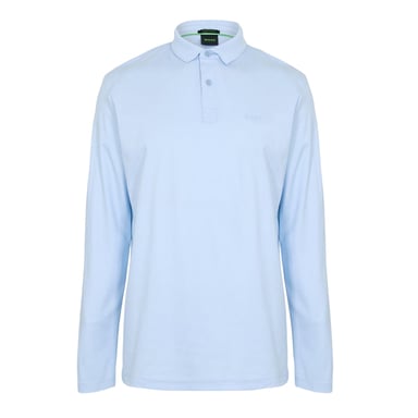 Boss - "Pirol" Poloshirt für Herren, Langärmlig (Blau)