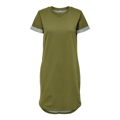 Only - Mini Shirt Dress für Damen, Rundhalsausschnitt (Martini Olive)