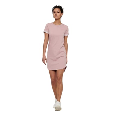Only - Mini Shirt Dress für Damen, Rundhalsausschnitt (Rosa)