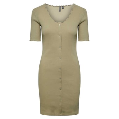 Pieces - "Nukisa" Bodycon Kleid für Damen, V-Ausschnitt (Tee)