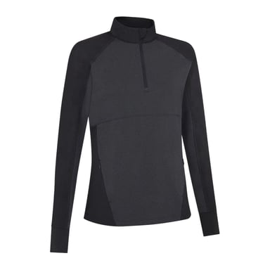 Callaway - Midlayer für Damen, mit kurzem Reißverschluss, meliert (Ebenholz Schwarz)