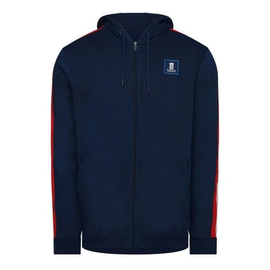 Castore - Hoodie mit durchgehendem Reißverschluss für Herren (Marineblaue Pfingstrose)