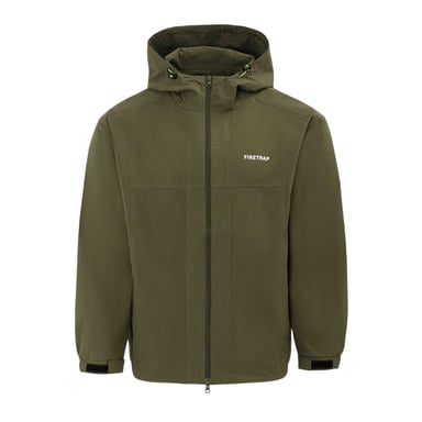 Firetrap - Kapuzenjacke für Herren, Leicht (Armee-Grün)