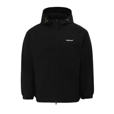 Firetrap - Kapuzenjacke für Herren, Leicht (Schwarz)