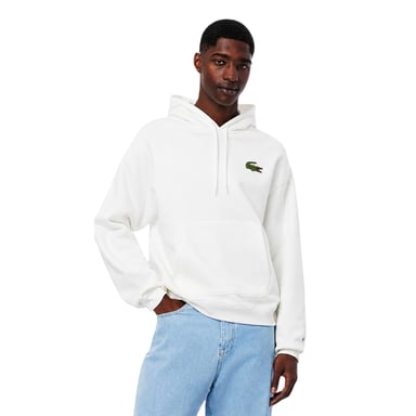 Lacoste - Kapuze mit Kordelzug für Herren, lose Passform (Cremefarbe)