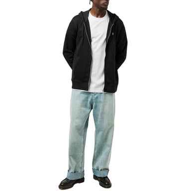 Original Penguin - Hoodie mit durchgehendem Reißverschluss für Herren, Baumwolle, Langärmlig (Schwarz)
