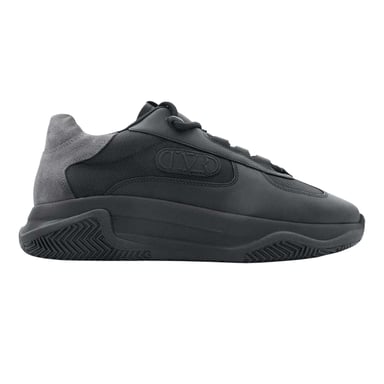 Lavair - "Pacific 2.0" Sneaker für Herren, Leder, Grob flach (Schwarz)