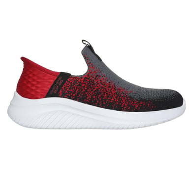 Skechers - "Ultra Flex 3.0" Sneaker für Kinder, Zum Reinschlüpfen (Holzkohle/Rot)