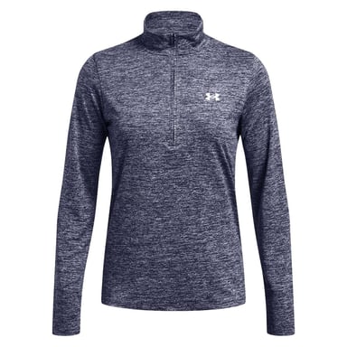 Under Armour - "Tech" Oberteil für Damen, mit halbem Reißverschluss (Mitternachtsblau)