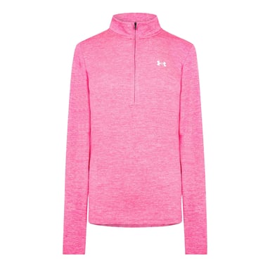Under Armour - "Tech" Oberteil für Damen, mit halbem Reißverschluss (Pink)