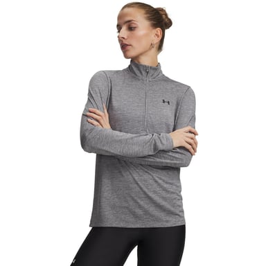 Under Armour - "Tech" Oberteil für Damen, mit halbem Reißverschluss (Grün/Schwarz)