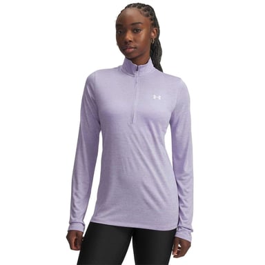 Under Armour - "Tech" Oberteil für Damen, mit halbem Reißverschluss (Transparent)