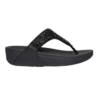 FitFlop - "Lulu Summerfoil" Sandalen mit Keilabsatz für Damen (Schwarz)