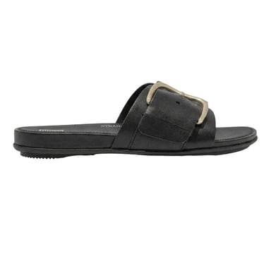FitFlop - Badesandale für Damen, Leder (Schwarz)