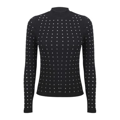 Biba - Trainingsjacke für Damen, gerippt (Schwarz)