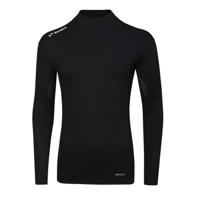 Sondico - Base Layer Oberteil für Herren, Stehkragen (Schwarz)