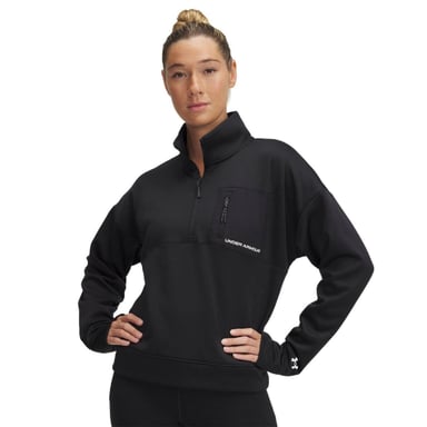 Under Armour - Trainingsjacke für Damen, mit halbem Reißverschluss (Schwarz)