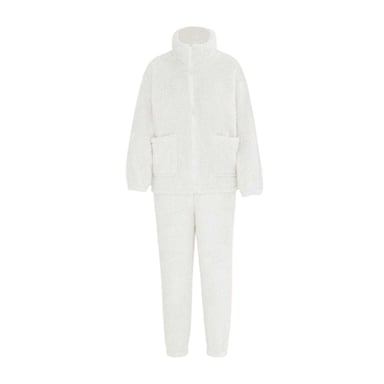 Miso - Loungewear Set für Damen, Langfaseriges Vlies (Weiß)