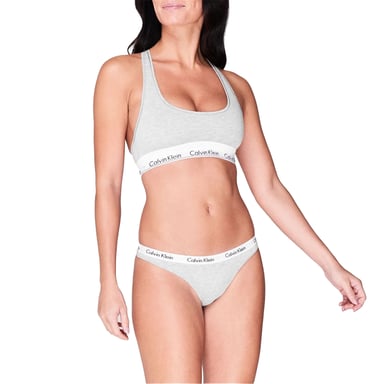 Calvin Klein - Bralette für Damen, Baumwollmischung (Grau)