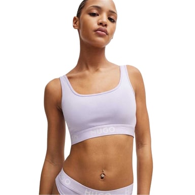Hugo - "Sporty" Bralette für Damen, Baumwolljersey (Violett)