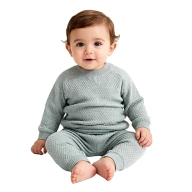Jack Wills - Loungewear Set für Baby, Pointelle-Stoff (Babyblau)