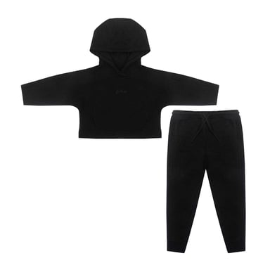 Firetrap - Hoodie und Jogginghosen-Set für Mädchen, Baumwollmischung (2er-Pack) (Schwarz)
