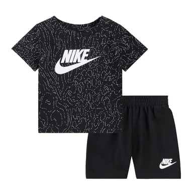 Nike - T-Shirt und Shorts für Baby, Logo (Schwarz)